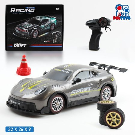 سيارة تحكم عن بعد بورش 911 GT3 دريفت 1:16 مع دخان